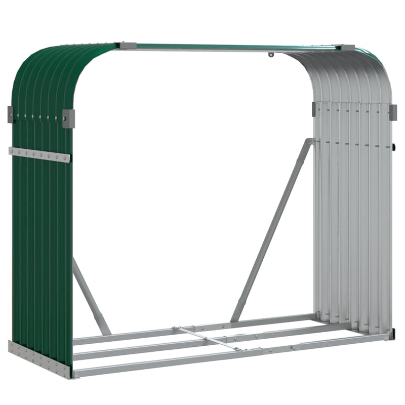 Load image into Gallery viewer, Vidaxl haardhoutopslag 120x45x100 cm gegalvaniseerd staal groen
