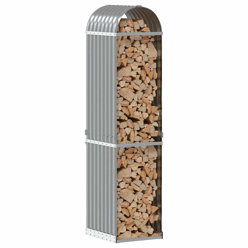 Load image into Gallery viewer, Vidaxl haardhoutopslag 40x45x170 cm gegalvaniseerd staal lichtgrijs
