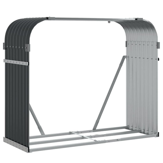 Vidaxl houthouder antraciet 120x45x100 cm gegalvaniseerd staal