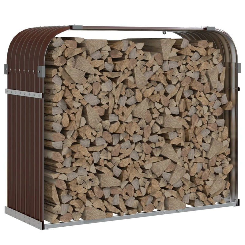 Load image into Gallery viewer, Vidaxl haardhoutopslag 120x45x100 cm gegalvaniseerd staal bruin
