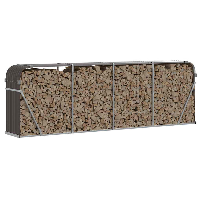 Load image into Gallery viewer, Vidaxl haardhoutopslag 300x45x100 cm gegalvaniseerd staal bruin
