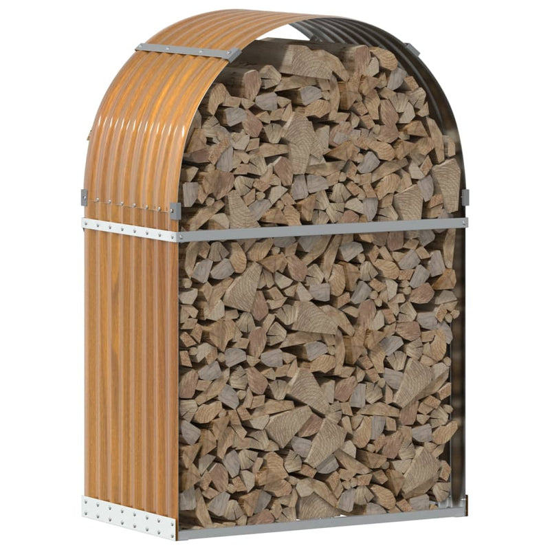 Load image into Gallery viewer, Vidaxl haardhoutopslag 80x45x120 cm gegalvaniseerd staal lichtbruin
