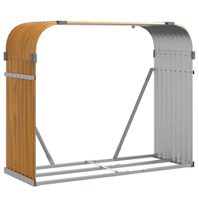 Load image into Gallery viewer, Vidaxl haardhoutopslag 120x45x100 cm gegalvaniseerd staal houtlook
