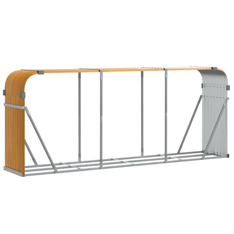 Load image into Gallery viewer, Vidaxl haardhoutopslag 234x45x100 cm gegalvaniseerd staal houtlook

