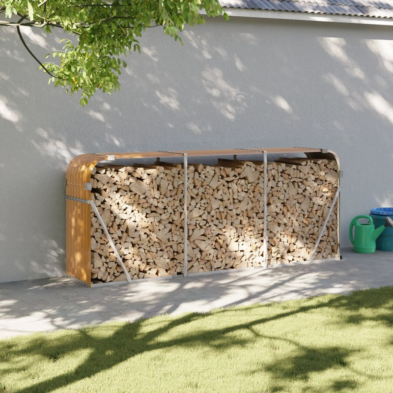 Load image into Gallery viewer, Vidaxl haardhoutopslag 234x45x100 cm gegalvaniseerd staal houtlook
