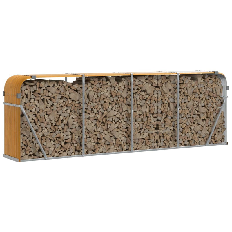 Load image into Gallery viewer, Vidaxl haardhoutopslag 300x45x100 cm gegalvaniseerd staal houtlook

