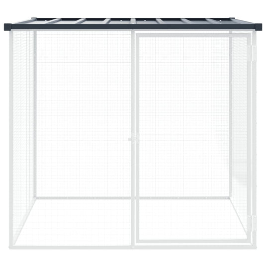 Vidaxl kippenhok met dak 103x98x90 cm gegalvaniseerd staal antraciet