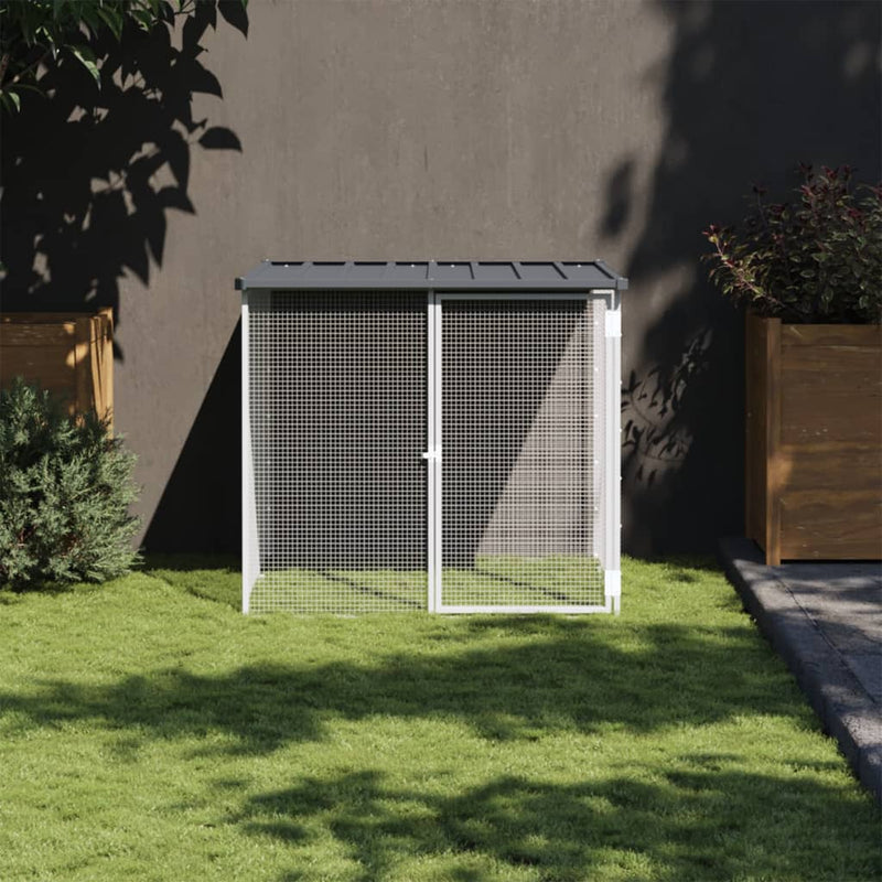 Load image into Gallery viewer, Vidaxl kippenhok met dak 103x98x90 cm gegalvaniseerd staal antraciet
