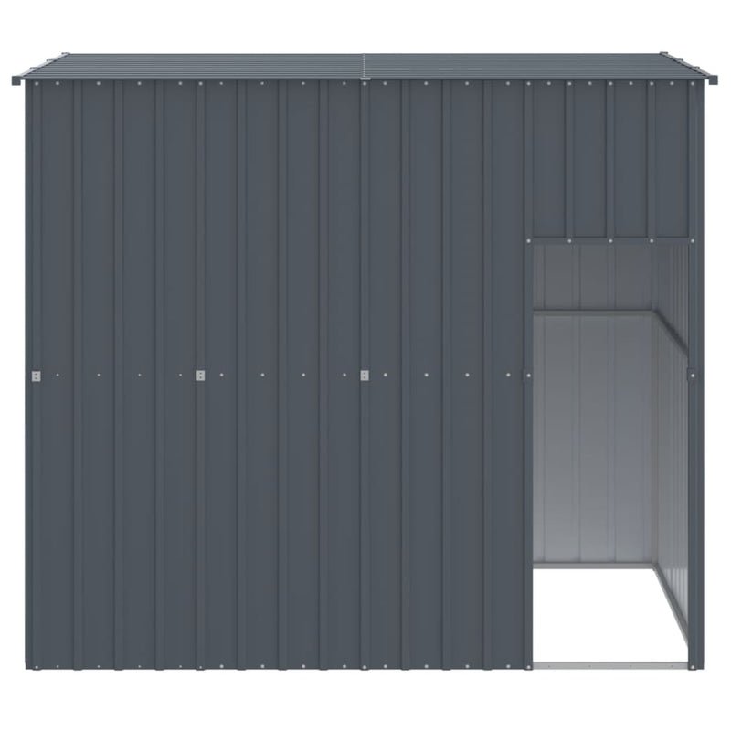 Load image into Gallery viewer, VidaXL Hondenhok met dak 214x153x181 cm gegalvaniseerd staal antraciet
