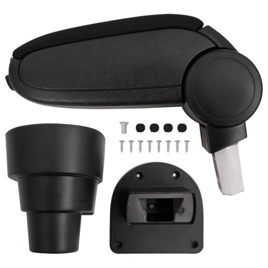 Vidaxl armsteun 15,5x32x(41-54) cm abs zwart