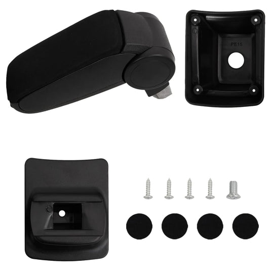 Vidaxl armsteun 13x33x(31-48) cm abs zwart