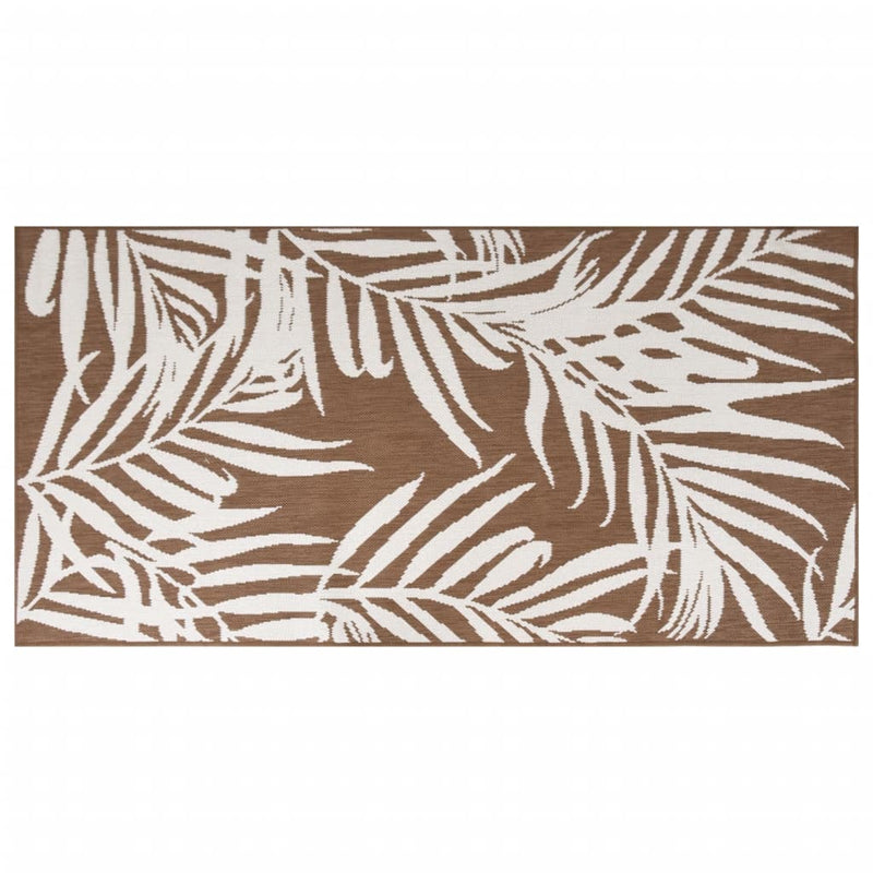 Load image into Gallery viewer, Vidaxl buitenkleed omkeerbaar 80x150 cm bruin en wit
