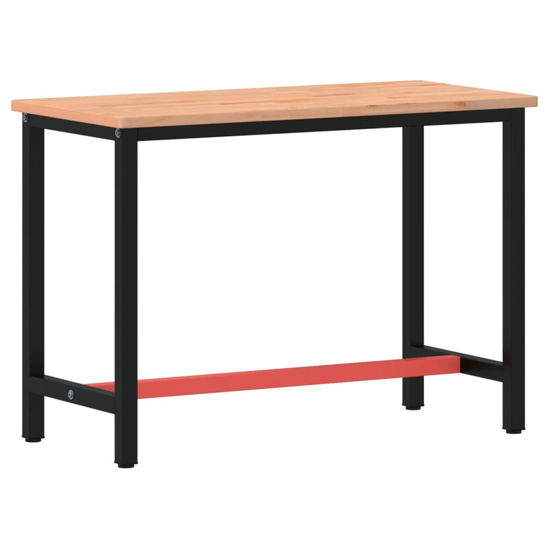 Load image into Gallery viewer, Vidaxl werkbank 115x55x81,5 cm massief beukenhout en metaal
