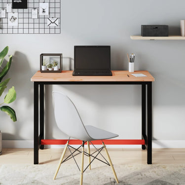 Vidaxl werkbank 115x55x81,5 cm massief beukenhout en metaal