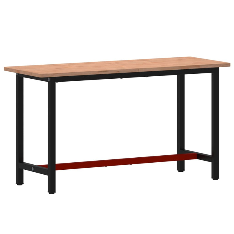 Load image into Gallery viewer, Vidaxl werkbank 150x55x81,5 cm massief beukenhout en metaal
