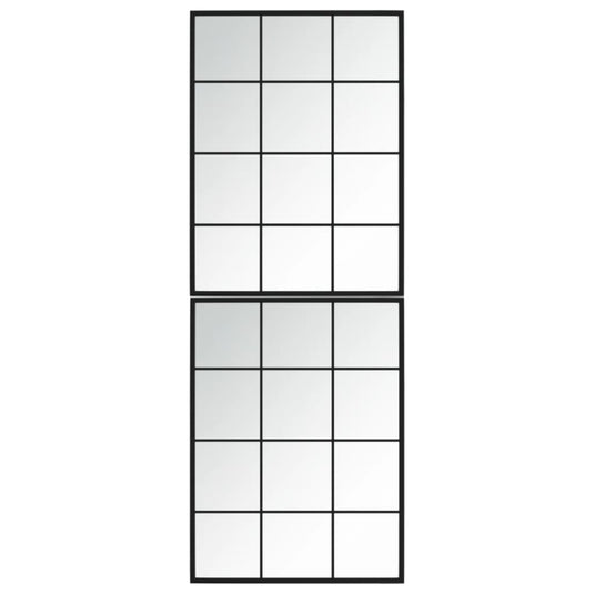 Vidaxl wandspiegels 2 st 80x60 cm metaal zwart