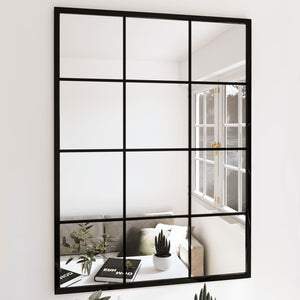 Vidaxl wandspiegels 3 st 80x60 cm metaal zwart