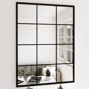 Vidaxl wandspiegels 3 st 80x60 cm metaal zwart