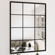 Vidaxl wandspiegels 3 st 80x60 cm metaal zwart