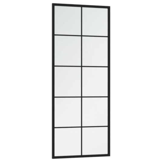 VidaXL Wandspiegels 2 st 100x40 cm metaal zwart