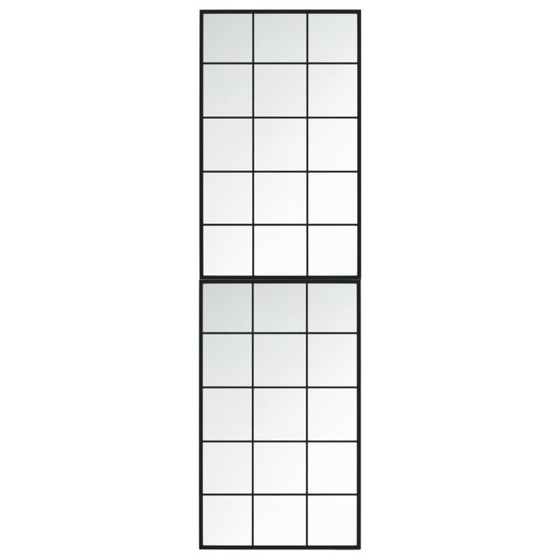 Load image into Gallery viewer, Vidaxl wandspiegels 2 st 100x60 cm metaal zwart
