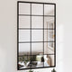 Vidaxl wandspiegels 2 st 100x60 cm metaal zwart
