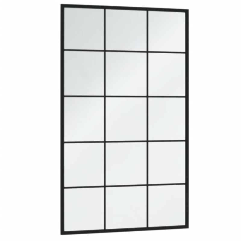 Load image into Gallery viewer, Vidaxl wandspiegels 3 st 100x60 cm metaal zwart
