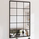 Vidaxl wandspiegels 3 st 100x60 cm metaal zwart