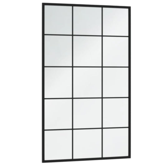 Vidaxl wandspiegels 4 st 100x60 cm metaal zwart