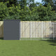 VidaXL Hondenhok met ren 214x1069x181 cm staal antraciet