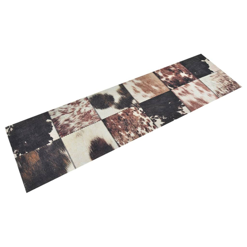 Load image into Gallery viewer, Vidaxl keukenmat wasbaar dierenhuidprint 45x150 cm fluweel
