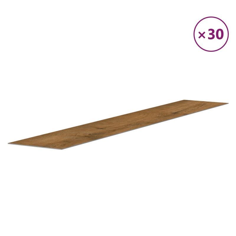 Afbeelding laden in galerijviewer, Vidaxl wandpanelen houtlook 4,12 m² pvc bruin
