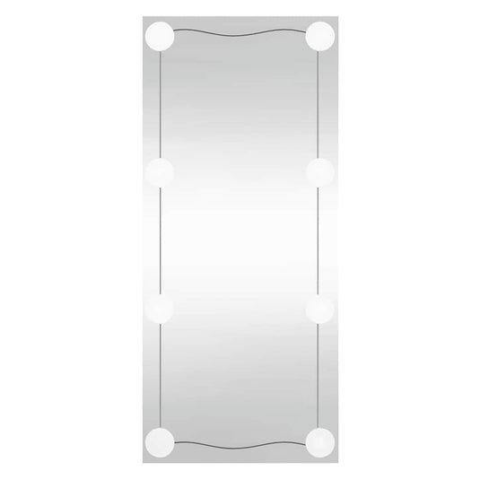 Vidaxl wandspiegel met led's rechthoekig 30x80 cm glas
