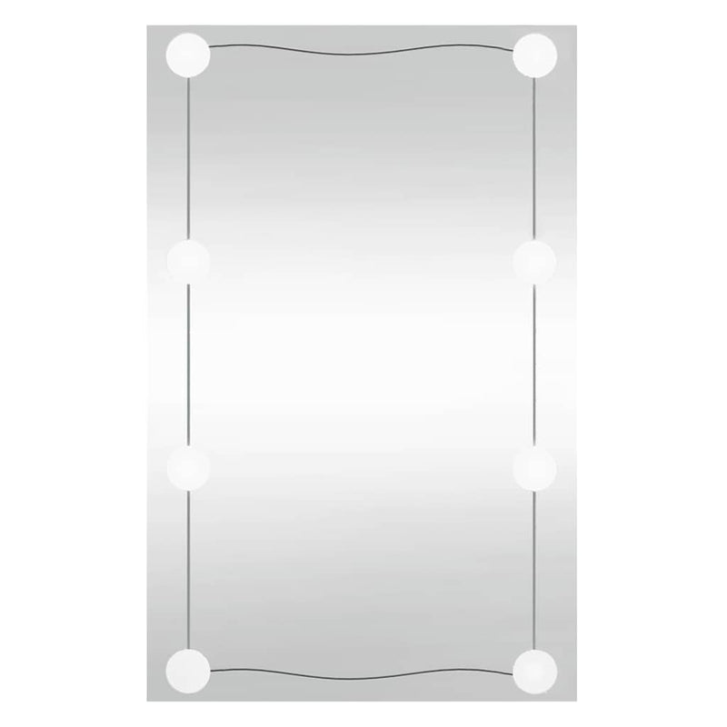 Load image into Gallery viewer, VidaXL Wandspiegel met LED's rechthoekig 40x60 cm glas
