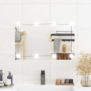 Vidaxl wandspiegel met led's rechthoekig 40x60 cm glas