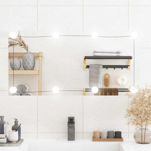Vidaxl wandspiegel met led's rechthoekig 40x80 cm glas