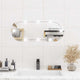 Vidaxl wandspiegel met led's ovaal 30x70 cm glas