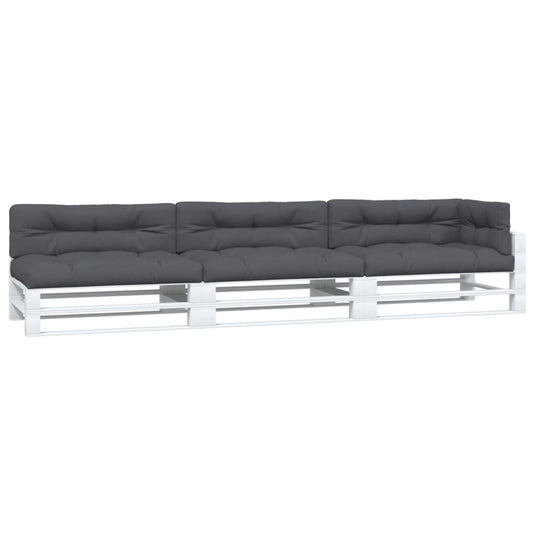 Vidaxl palletkussens 7 st stof antracietkleurig