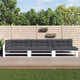 Vidaxl palletkussens 7 st stof antracietkleurig