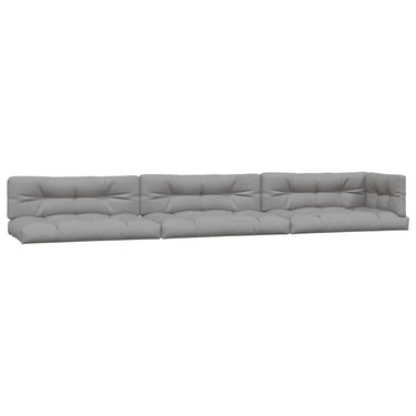 Vidaxl palletkussens 7 st stof grijs