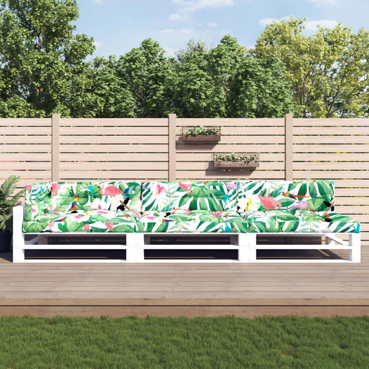 VidaXL Palletkussens 7 st stof meerkleurig