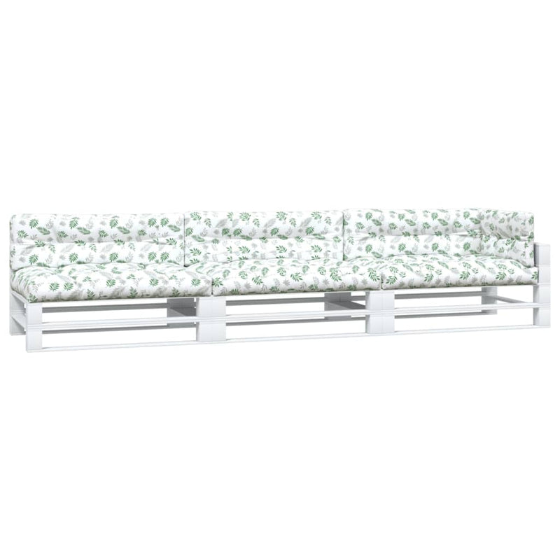 Load image into Gallery viewer, Vidaxl palletkussens 7 st bladpatroon stof
