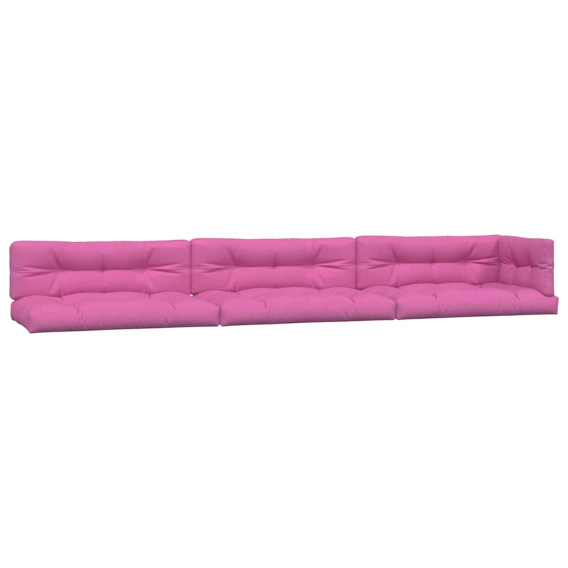 Afbeelding laden in galerijviewer, Vidaxl palletkussens 7 st stof roze
