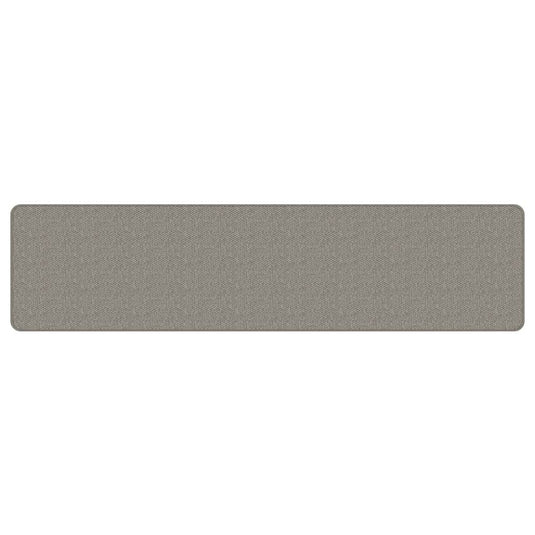 Vidaxl tapijtloper 50x200 cm sisal-look zilverkleurig