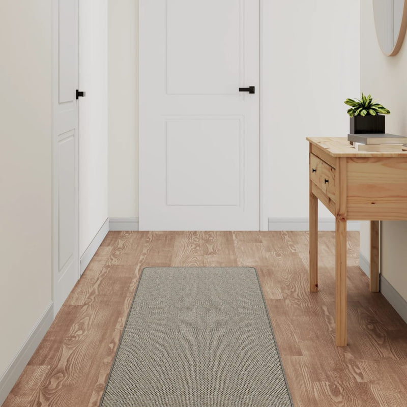 Load image into Gallery viewer, Vidaxl tapijtloper 50x250 cm sisal-look zilverkleurig
