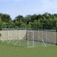VidaXL Hondenkennel voor buiten 4x8x2 m gegalvaniseerd staal zilver