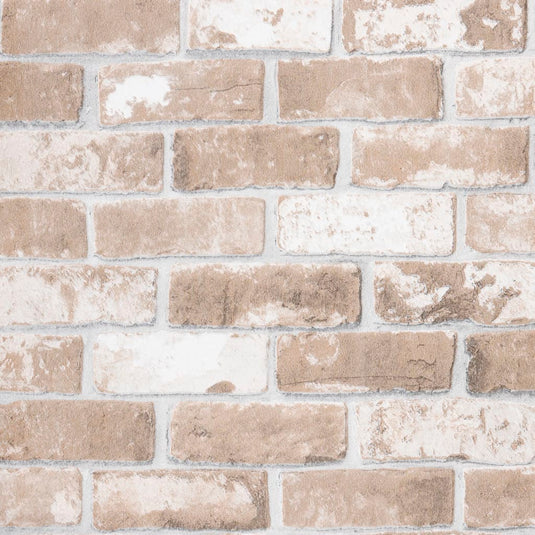 Vidaxl vliesbehang 3d baksteenpatroon 10x0,53 m bruin