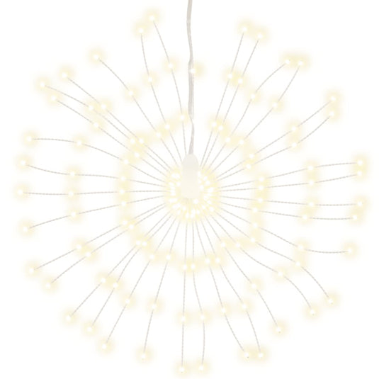 Vidaxl kerstverlichting vuurwerk 2 st 140 warmwitte led's 17 cm