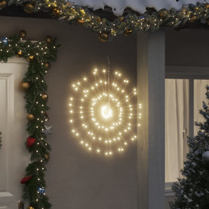 Vidaxl kerstverlichting vuurwerk 2 st 140 warmwitte led's 17 cm