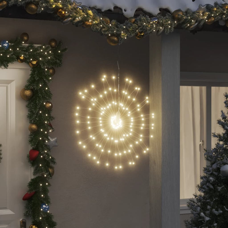 Load image into Gallery viewer, VidaXL Kerstverlichting vuurwerk 8 st 140 warmwitte LED's 17 cm
